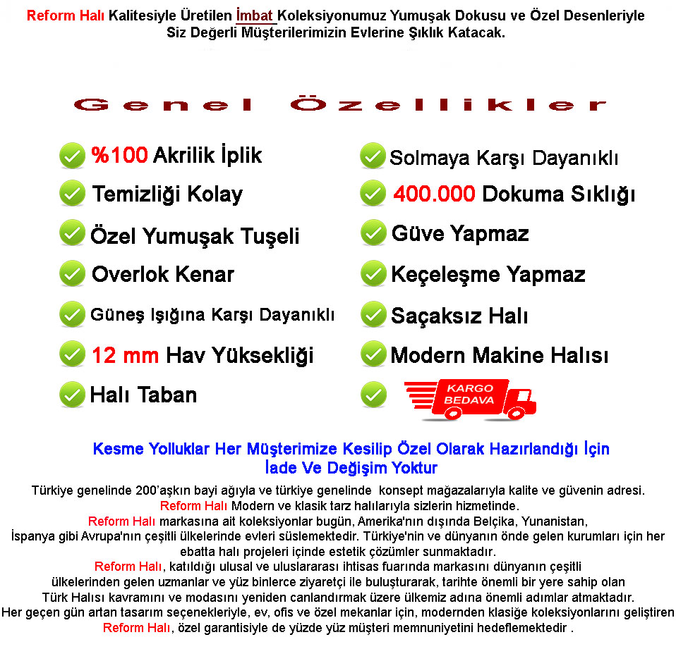 imbat makine halısı